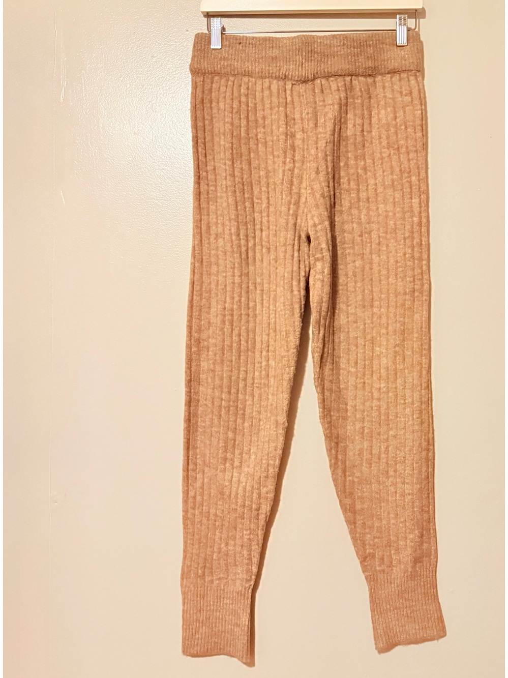 Free People Ribbed Knit Drawstring Joggers - Brown - Picture 2 of 3